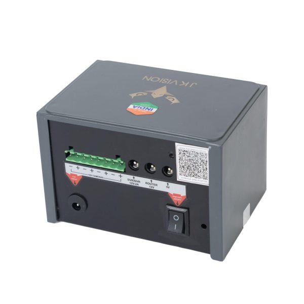 JK Vision DC UPS for CCTV with Artificial Intelligence, Auto Charge, Surge Protection, LED Indicator (14.5V, 5A Charger, 13200 MAH) (4/8 Channel DVR/NVR Supported) - Image 6