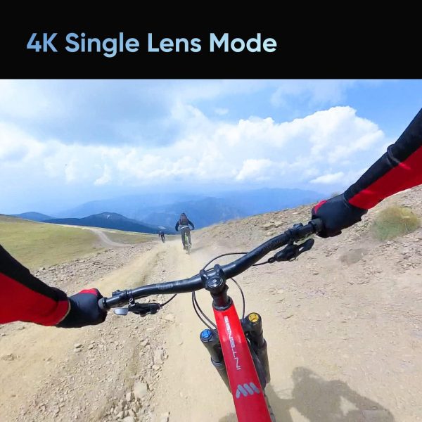 insta360 X3 Action Camera, 1/2" Sensor, 5.7K 360 Capture, Optical Zoom 3X, 72 MP 360 Photo, 4K Single Lens Mode, Black - Image 6