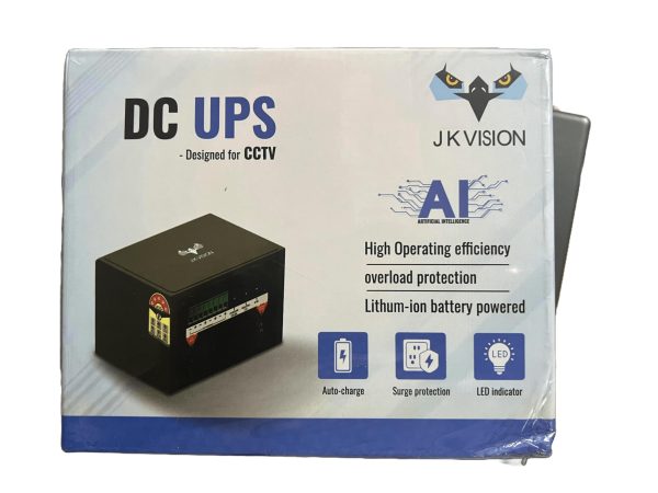 JK Vision DC UPS for CCTV with Artificial Intelligence, Auto Charge, Surge Protection, LED Indicator (14.5V, 5A Charger, 13200 MAH) (4/8 Channel DVR/NVR Supported) - Image 4